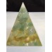 Пирамида оргонит за пари и късмет с нефрит пренит и оливин размер L