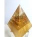 Фън шуй сувенир за Пари и изобилие Pi Xiu в пирамида оргонит размер XL