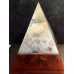 Пирамида оргонит за защита на дома с ангелски руни Планински кристал Тигрово око Prayer to the angels размер XL