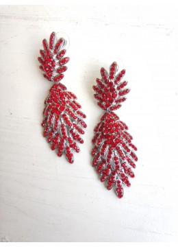 Официални обици за бал в червено - Extravagant Red
