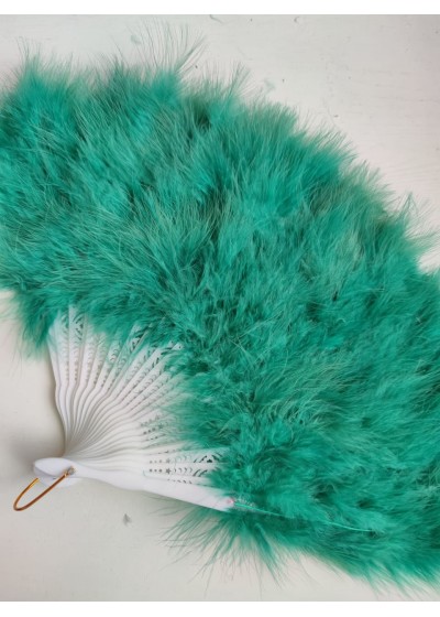 Луксозно ветрило от пера в цвят маслено зелено - модел Де Лукс