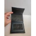 Вертикален мъжки луксозен портфейл от естествена кожа в тъмно синьо