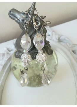 Стилни официални обици с кристали Swarovski - Magic in Ice by Rosie
