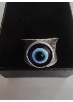 Мъжки пръстен за защита от лоши очи модел Evil eye универсален размер